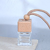 Square Glass Perfume Bottles Air Freshener Diffuser Bottle Hanging Ornament PW-WG55543-01-2