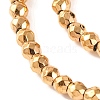 Electroplated Synthetic Non-magnetic Hematite Beads Strands G-H027-B01-01-4