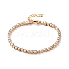 304 Stainless Steel Rhinestone Strass Chain Bracelets STAS-B021-14G-1