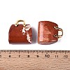 Natural Red Jasper Pendants G-Q602-01G-04-3
