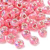 Transparent Resin Rondelle European Beads RESI-S023-31-1
