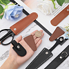 8pcs 7 Style Imitation Leather Protective Scissors Cover AJEW-CA0003-38-3