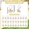 30Pcs Wood Locking Stitch Markers HJEW-BC00115-2