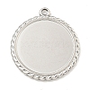 Non-Tarnish Ion Plating(IP) 304 Stainless Steel Pendants Cabochon Settings STAS-A099-04P-1