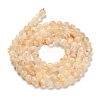 Natural Yellow Quartz Beads Strands G-G155-B03-01-3