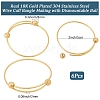 6Pcs Adjustable 304 Stainless Steel Wire Cuff Bangle Making MAK-BBC0001-24A-G-2