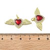 Brass Micro Pave Cubic Zirconia Pendants KK-U060-06G-3