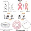  DIY Natural Rose Quartz Bracelet Making Kit DIY-NB0006-31-5