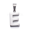 Non-Tarnish 304 Stainless Steel Letter Pendants STAS-H127-E-P-1