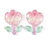 Transparent Epoxy Resin Flower Decoden Cabochons CRES-M034-01E-1