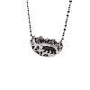 Mountain Bear Pendant Necklace with Iron Chain for Men PW-WG5A273-01-1