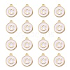 Golden Plated Alloy Charms X-ENAM-S118-01C-2