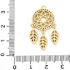 Rack Plating Brass with Cubic Zirconia Pendants KK-Q010-14G-3