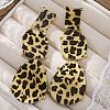 Alloy acrylic Dangle Stud Earrings LS-EJEW-M075-01G-02-4
