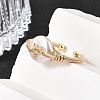 Brass Cuff Open Rings RJEW-D344-03G-3