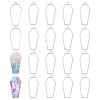 20Pcs Alloy Open Back Bezel Pendants FIND-CA0011-50S-1