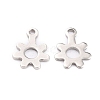 Non-Tarnish 201 Stainless Steel Charms STAS-F266-14P-2