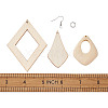 Natural Wood Big Pendants DIY-TA0008-66-8