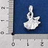 925 Sterling Silver Double Ginkgo Leaf Pendants STER-G045-15S-3