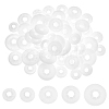   150Pcs 5 Style Plastic Doll Eye Nose Round Gaskets KY-PH0001-72-1