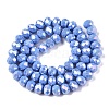 Electroplate Glass Beads Strands LS-EGLA-A044-P8mm-B17-3