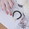 2 Strands Gold Stamp Glass Beads Strands GLAA-HY0001-42-7