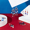 SUNNYCLUE DIY Independance Day Theme Chandelier Earring Making Kit DIY-SC0018-41-5