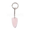 Natural Rose Quartz Sailor's Knot Pendant Keychain KEYC-E038-03P-05-3