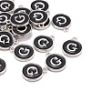 Platinum Plated Alloy Charms LS-ENAM-S118-02G-P-4