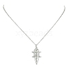 Non-Tarnish 304 Stainless Steel Pendant Necklace for Women NJEW-JN04387-3