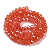 Baking Electroplate Glass Beads Strands LS-DGLA-A039-J6MM-B01-2