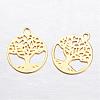 Brass Charms KK-P049-07G-1