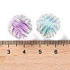 UV Plating Rainbow Iridescent Acrylic Beads OACR-H112-16C-3