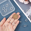 Beebeecraft 20Pcs 304 Stainless Steel Ring Stud Earring Findings STAS-BBC0001-76S-3