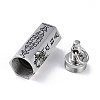 Non-Tarnish Openable 304 Stainless Steel Urn Ashes Pendants STAS-D097-08P-4