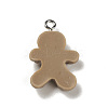 Christmas Opaque Resin Pendants RESI-K023-01C-2