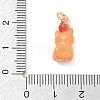 Spray Painted Brass Pendants KK-CBAE20A-01E-G-3