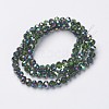Electroplate Transparent Glass Beads Strands EGLA-A034-T4mm-Q04-2