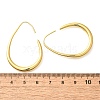 Teardrop Brass Dangle Earrings EJEW-R018-01G-5