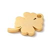PVD Vacuum Plating 304 Stainless Steel Charms X-STAS-L081-022G-2