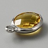 Faceted Glass Pendants KK-WH0046-59P-11-2