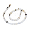 Natural Dendritic Agate Beads Strands G-D0005-21-6mm-2
