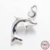 925 Sterling Silver Dolphin Charms STER-I006-15-2