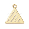 Eco-friendly Brass Micro Pave Clear Cubic Zirconia Pendants KK-D079-12G-1