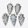 Non-magnetic Synthetic Hematite Pendants G-T094-09-1