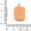 Opaque Resin Pendants RESI-S016-01G-3