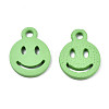 Spray Painted Alloy Charms PALLOY-T075-121A-RS-3