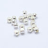 Cube Brass Spacer Beads KK-L015A-01S-1