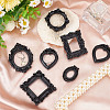 CRASPIRE 12Pcs 6 Style Resin Picture Frames RESI-CP0001-02-5