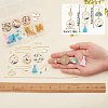 SUNNYCLUE DIY Fan Bird Flower Dangle Earring Making Kit DIY-SC0020-40-3